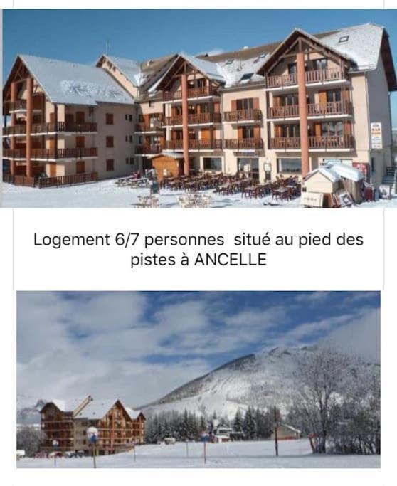 Appart très ensoleillé 7 pers au pied des pistes Ancelle Extérieur photo
