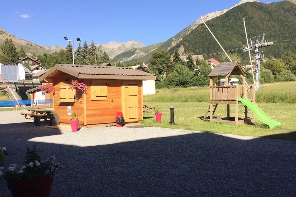 Appart très ensoleillé 7 pers au pied des pistes Ancelle Extérieur photo