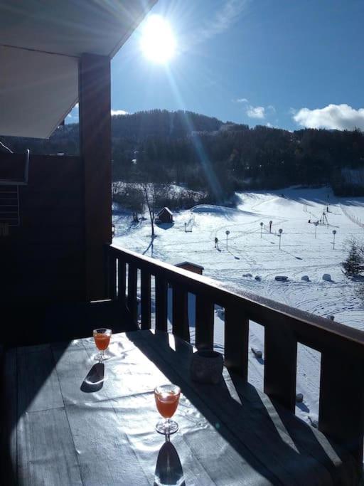 Appart très ensoleillé 7 pers au pied des pistes Ancelle Extérieur photo